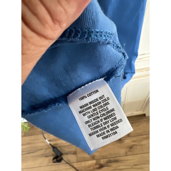 NWT Crown & Ivy size XL blue stretch knit midi dress - Picture 3 of 3